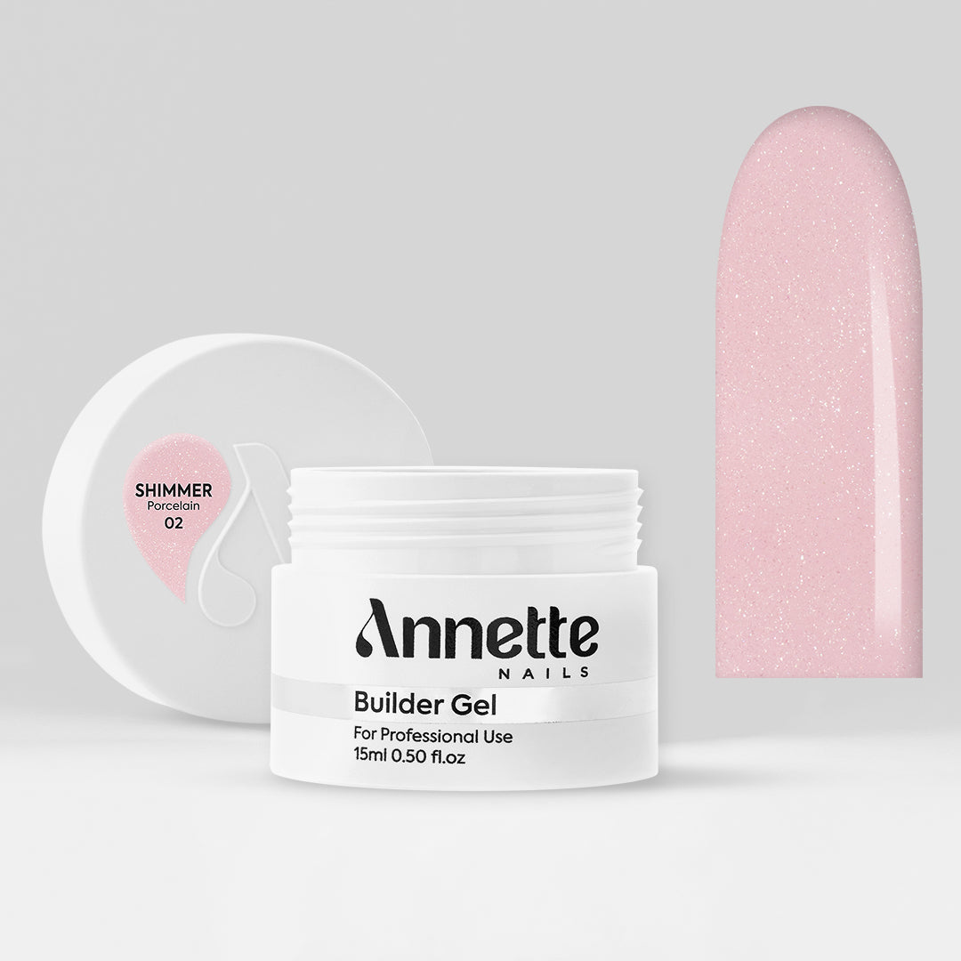 Gel Constructie Shimmer Porcelain - 15ml Annette Nails GBS-02-15