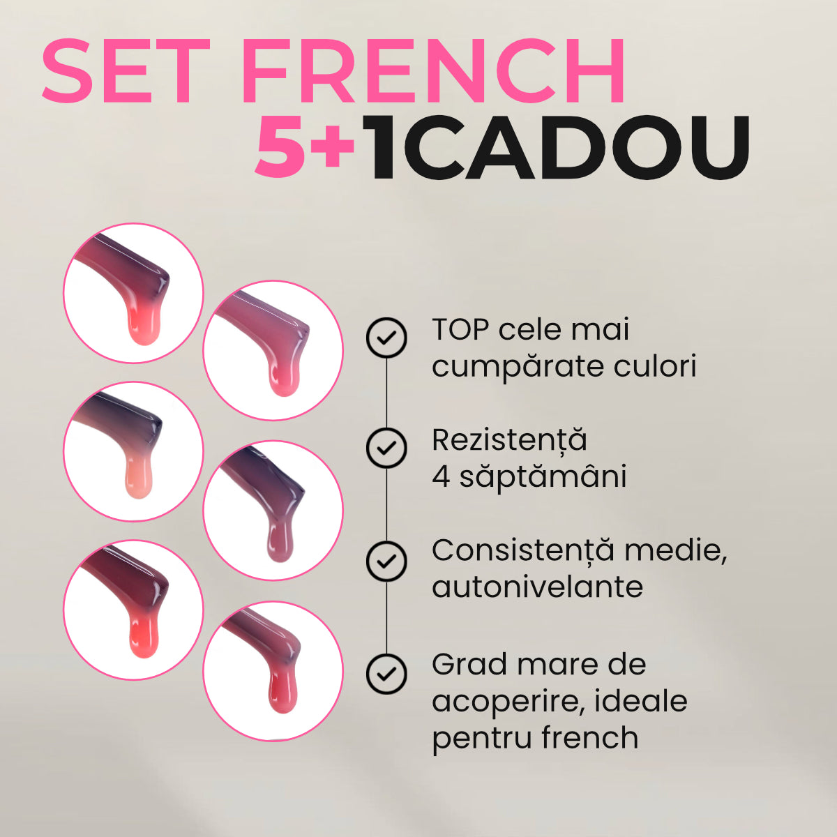 Colecția de baze rubber AnnetteNails FRENCH 5+1 GRATUIT