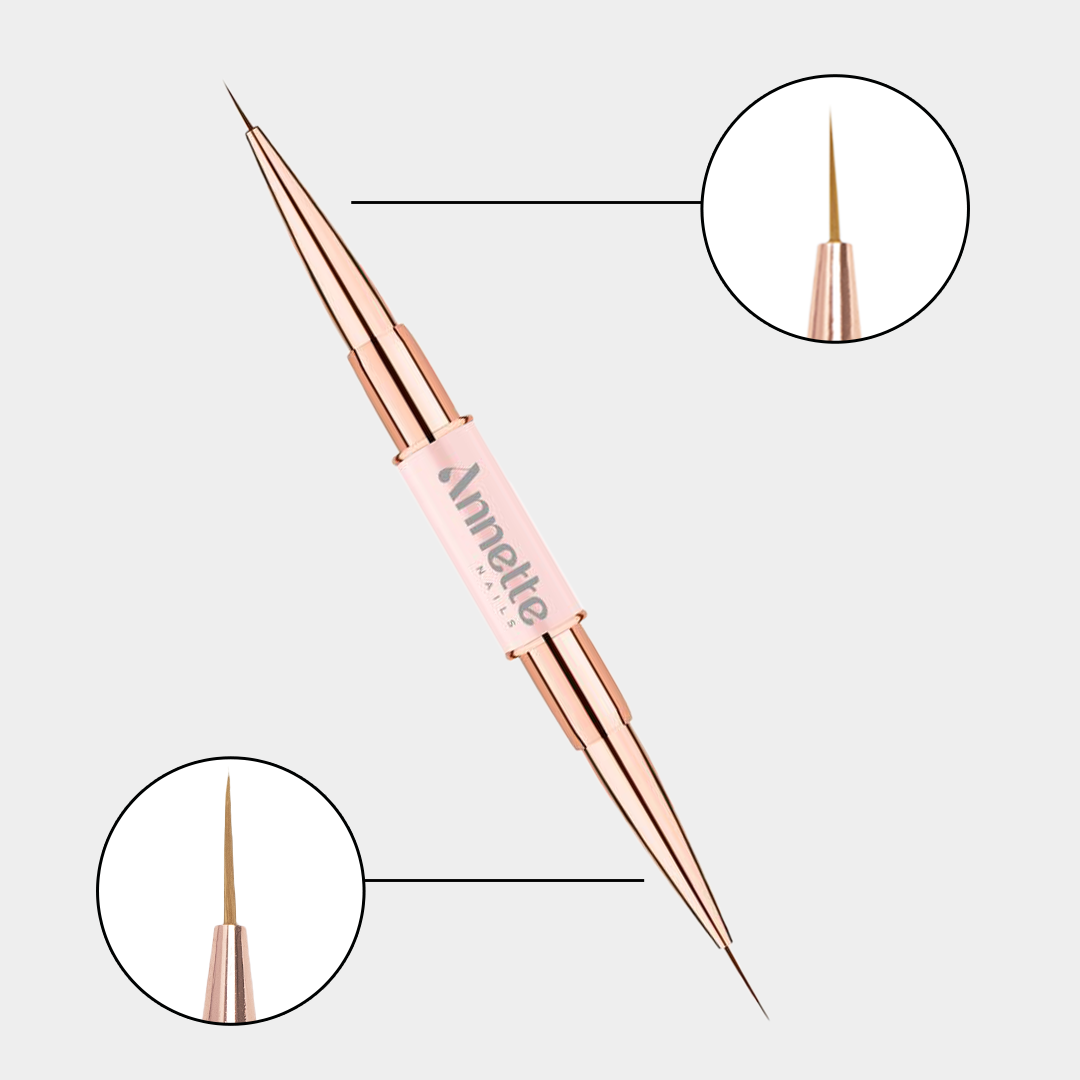 Pensulă dublă manichiură Annette Nails, Liner 7mm - Liner 9mm