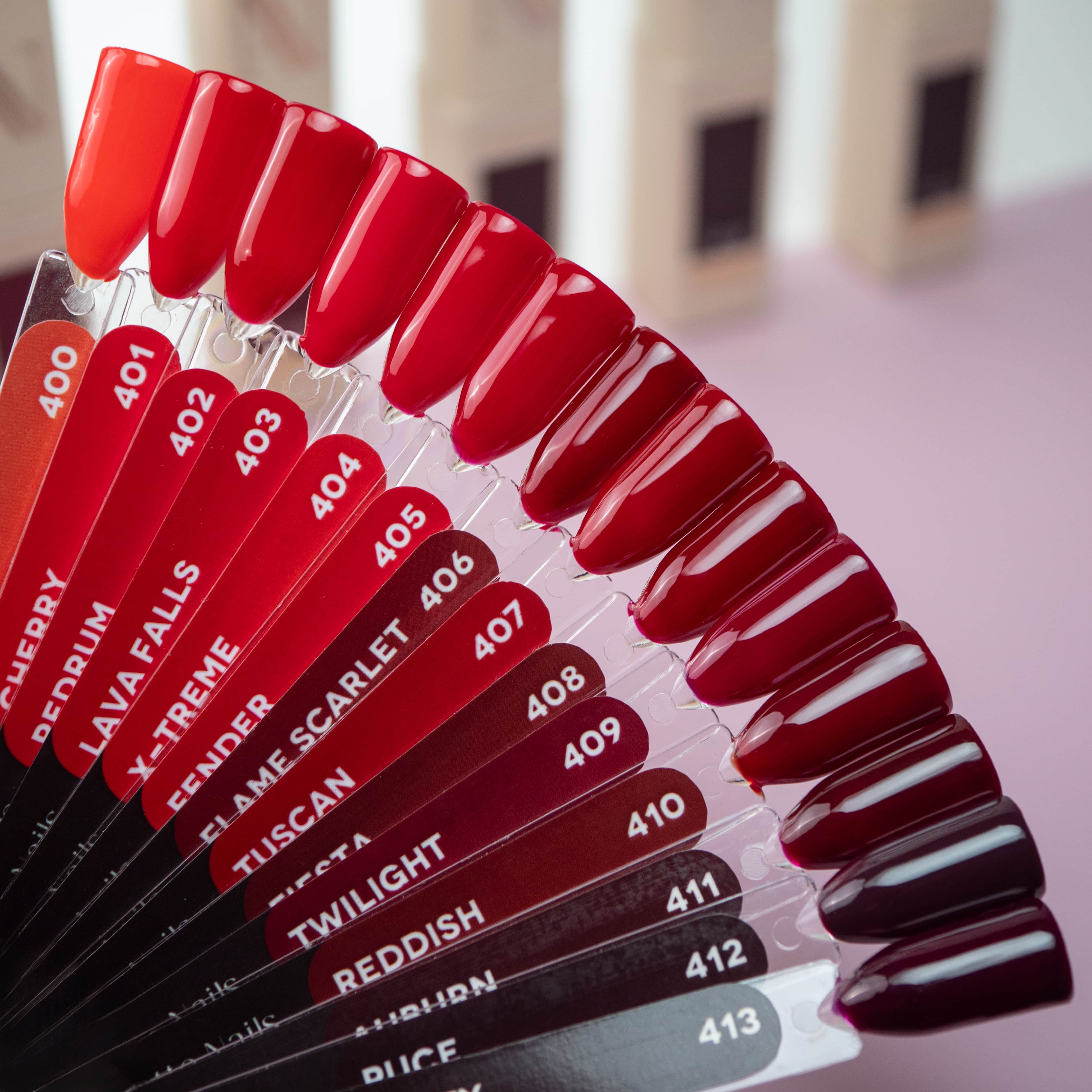 Oja Semipermanenta Shades of Red X-treme 404 - 8ml Annette Nails