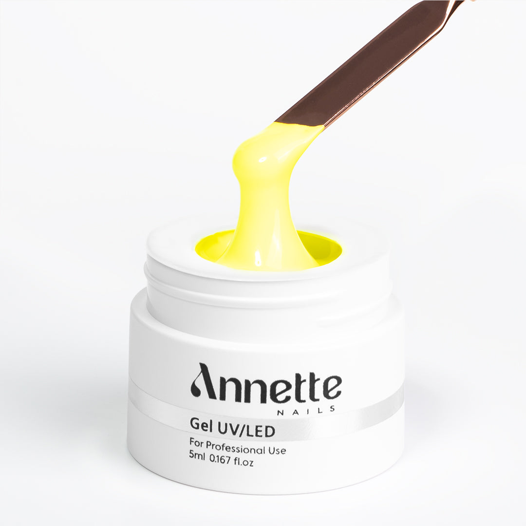 Paint Gel Solid Neon Yellow 06 Wipe - 5ml Annette Nails GPS-06