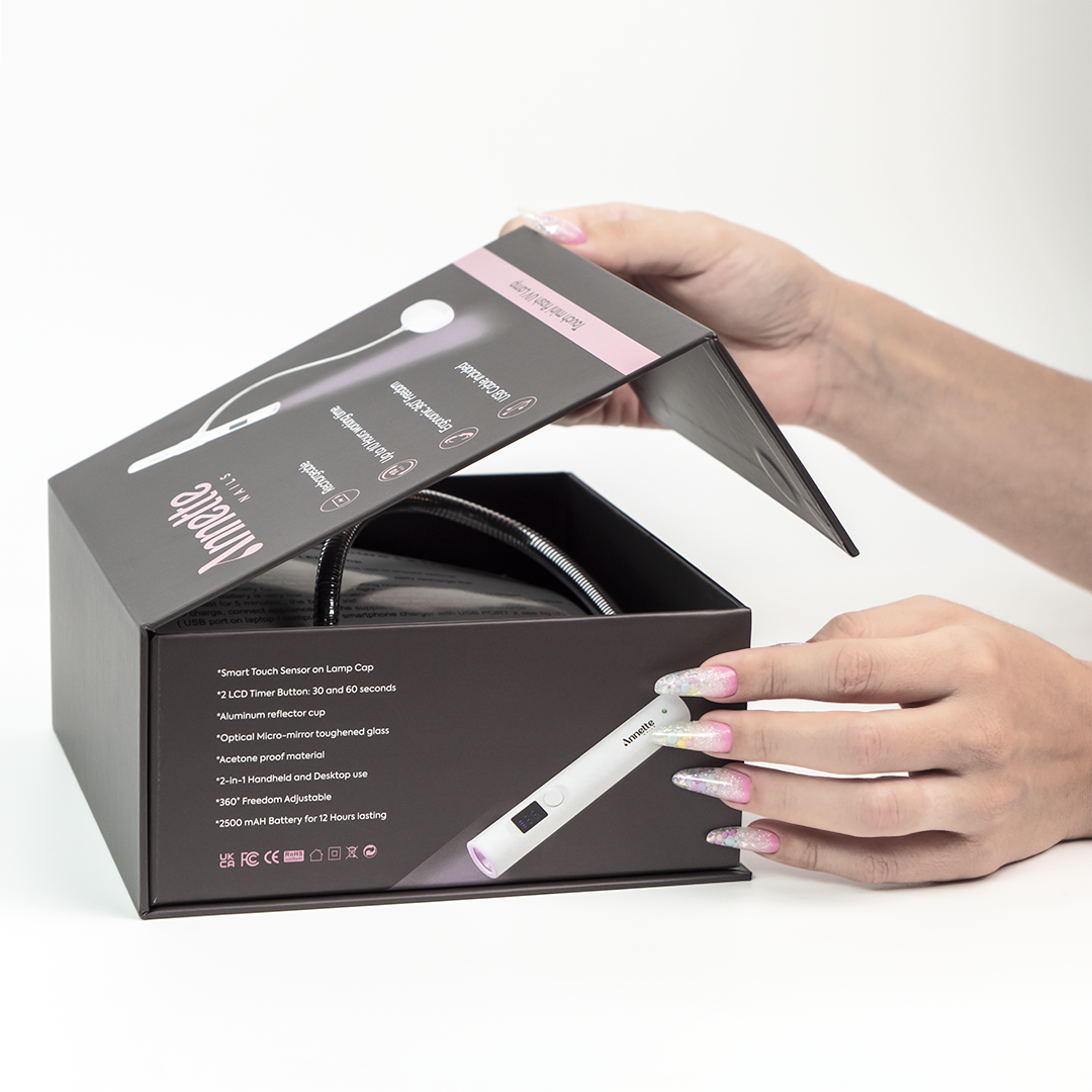 Lampa UV Mini Annette Nails cu Suport Detasabil, 9W