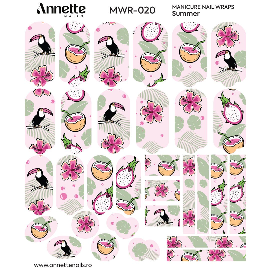 Nail Wraps Manichiura Summer 20 Annette Nails MWR-020