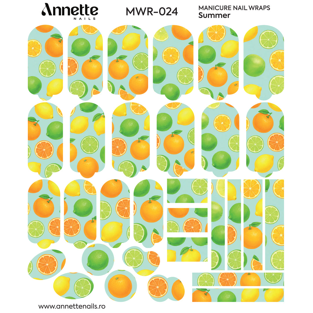 Nail Wraps Manichiura Summer 24 Annette Nails MWR-024