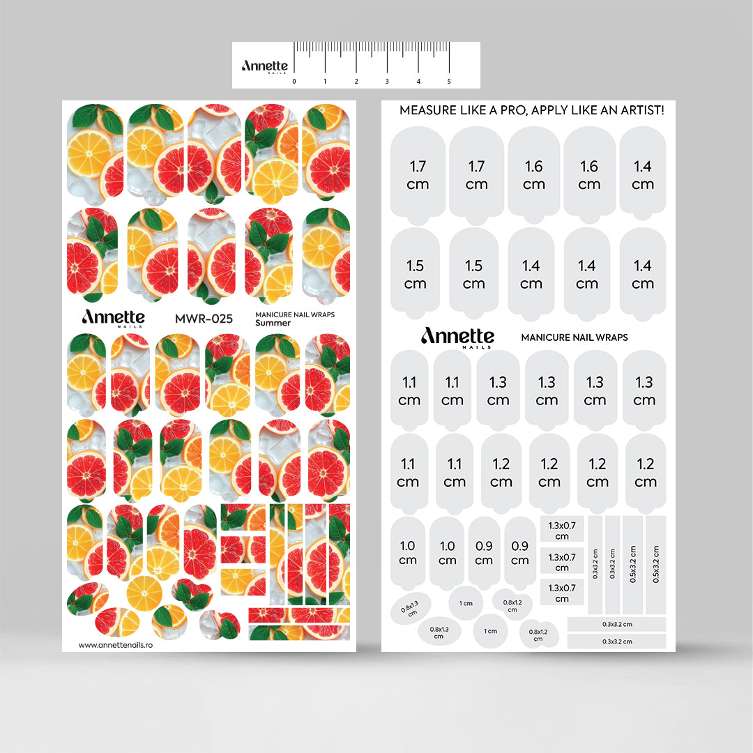 Nail Wraps Manichiura Summer 25 Annette Nails MWR-025
