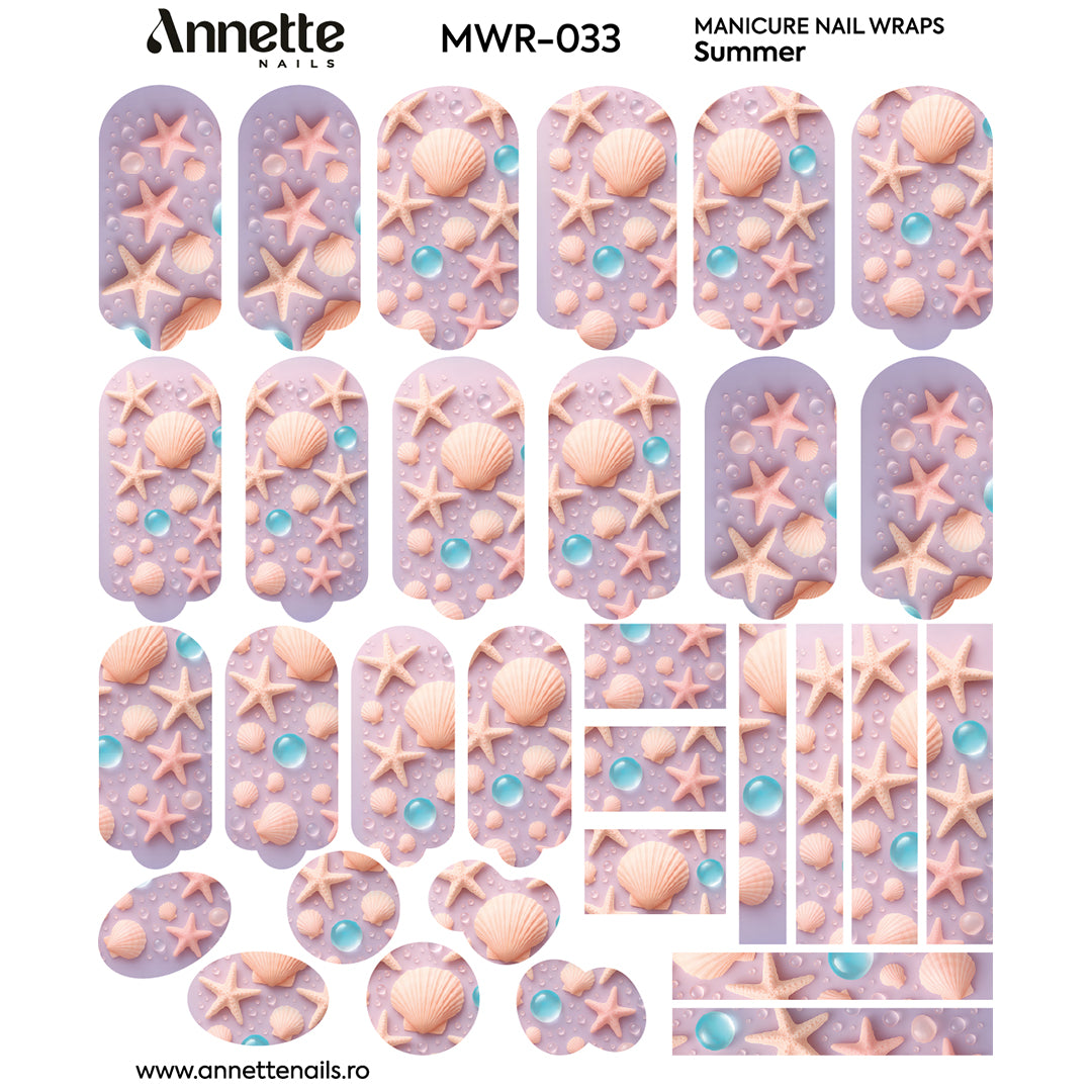 Nail Wraps Manichiura Summer 33 Annette Nails MWR-033