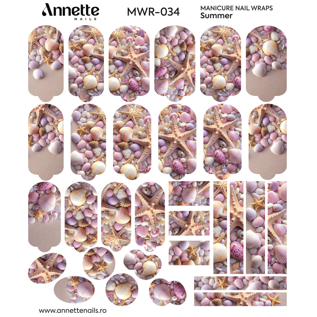 Nail Wraps Manichiura Summer 34 Annette Nails MWR-034