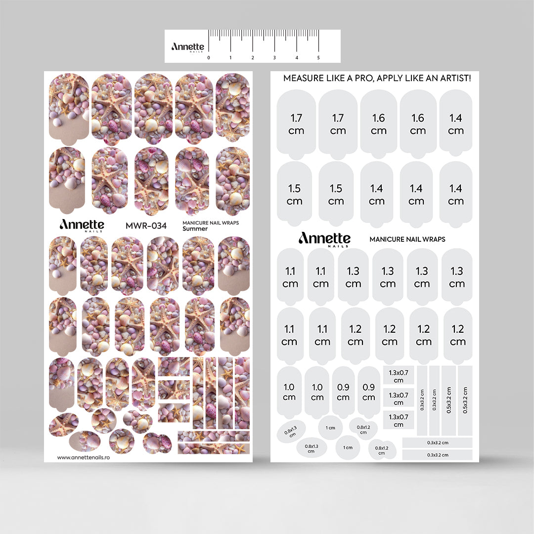 Nail Wraps Manichiura Summer 34 Annette Nails MWR-034
