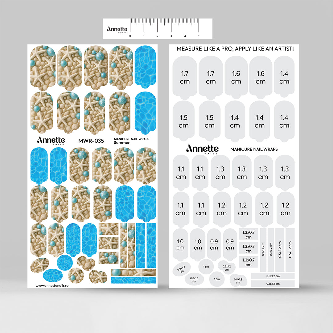 Nail Wraps Manichiura Summer 35 Annette Nails MWR-035
