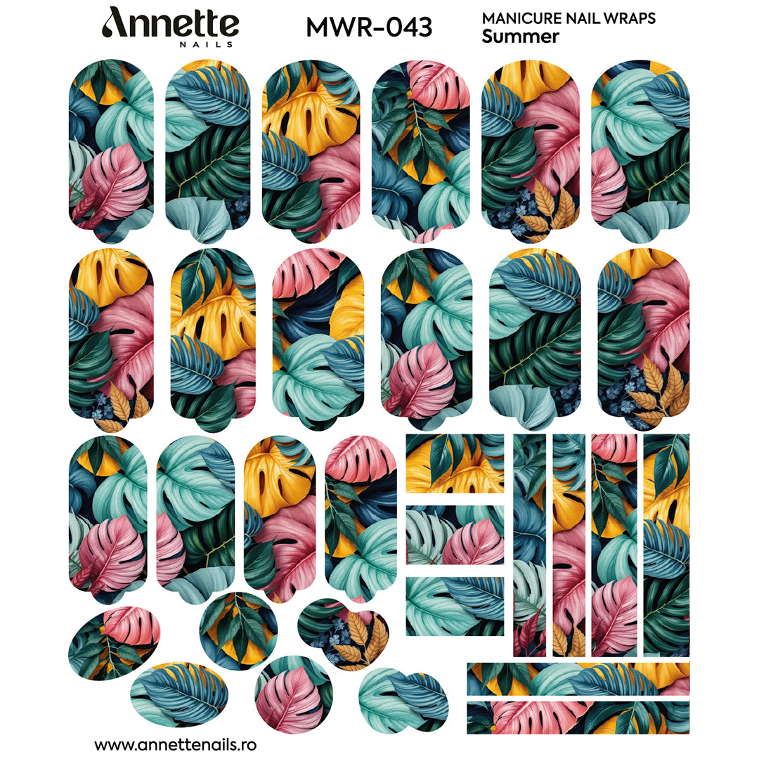 Nail Wraps Manichiura Summer 43 Annette Nails MWR-043