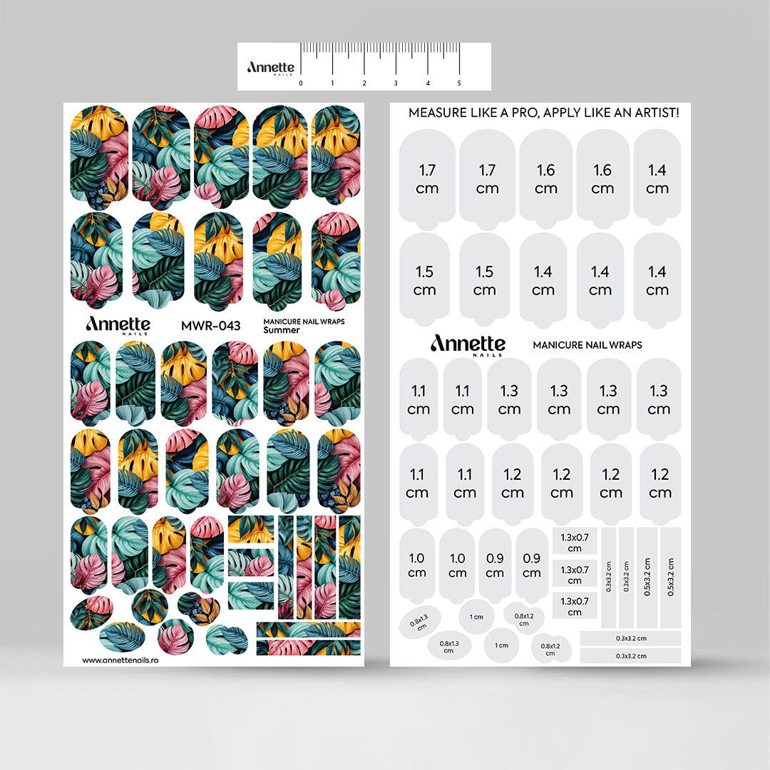 Nail Wraps Manichiura Summer 43 Annette Nails MWR-043