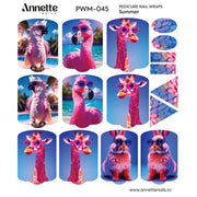 Nail Wraps Pedichiura MAX Summer 45 Annette Nails PWM-045