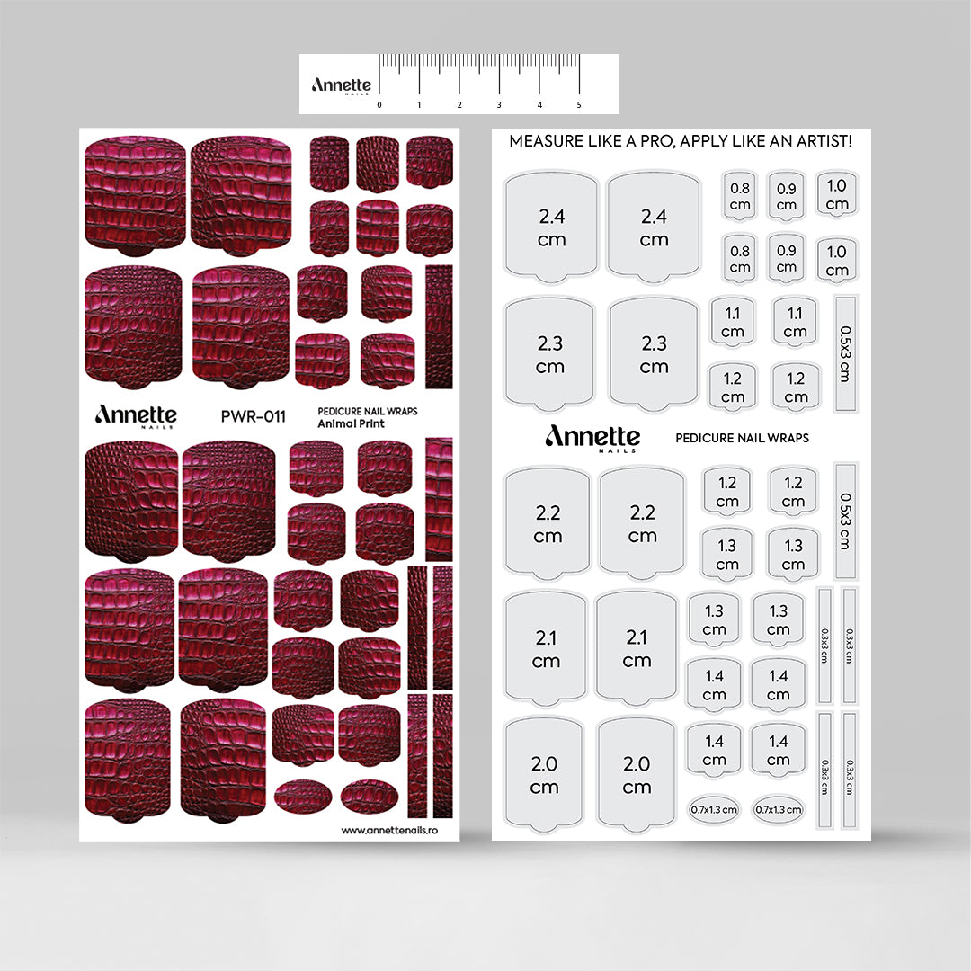 Nail Wraps Pedichiura Animal Print 11 Annette Nails PWR-011