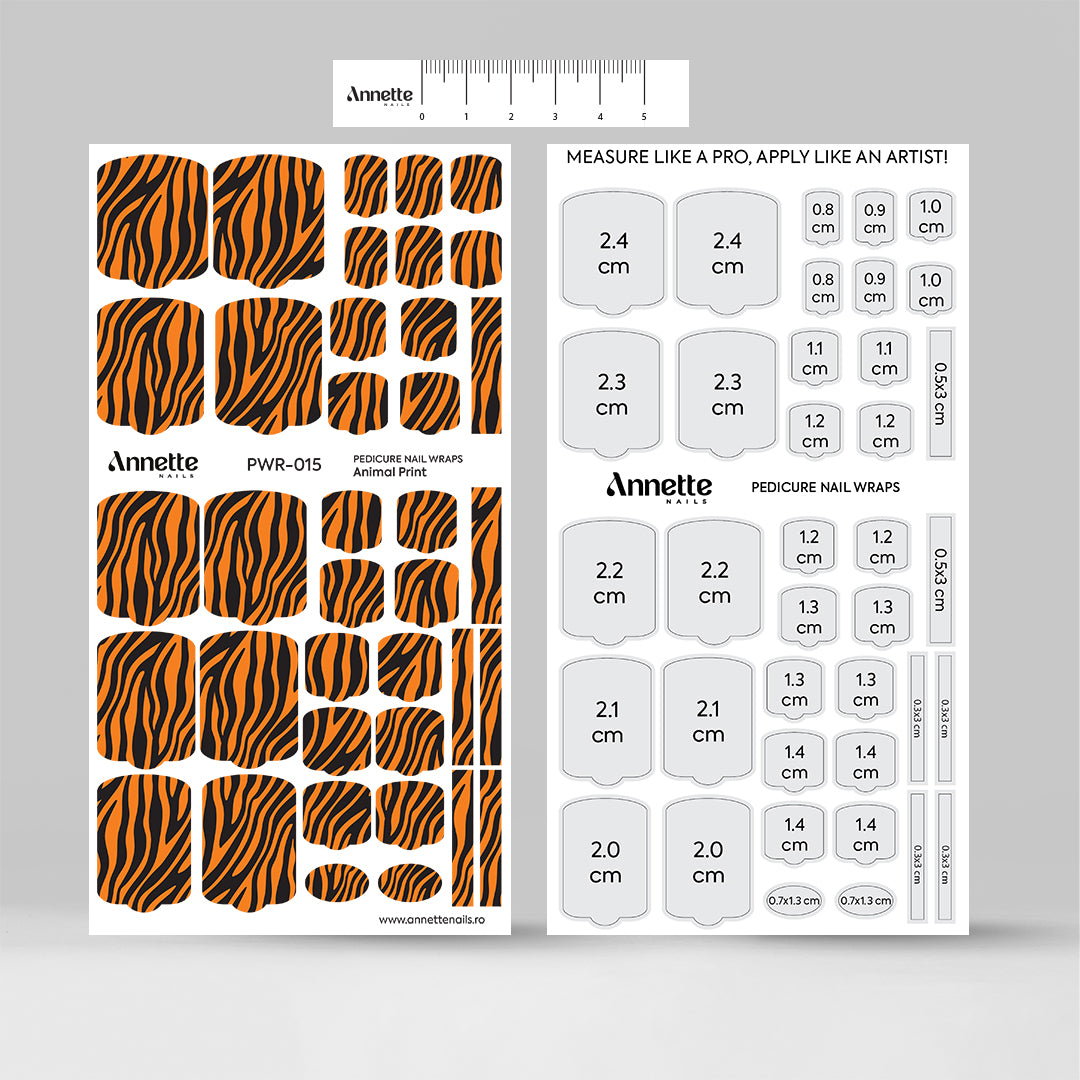 Nail Wraps Pedichiura Animal Print 15 Annette Nails PWR-015