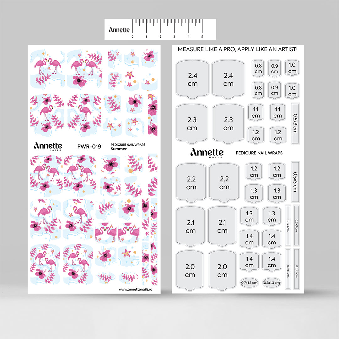 Nail Wraps Pedichiura Summer 19 Annette Nails PWR-019