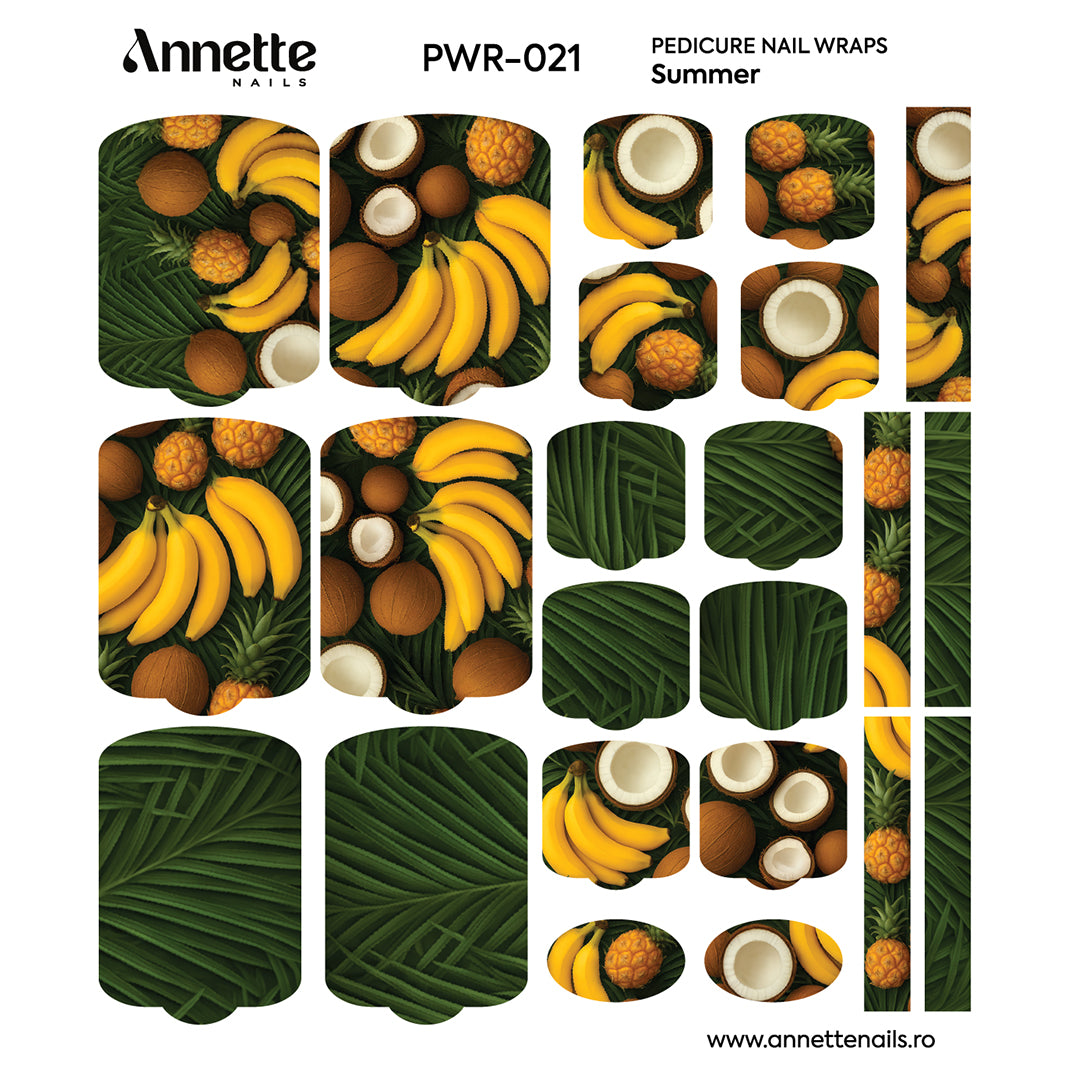Nail Wraps Pedichiura Summer 21 Annette Nails PWR-021