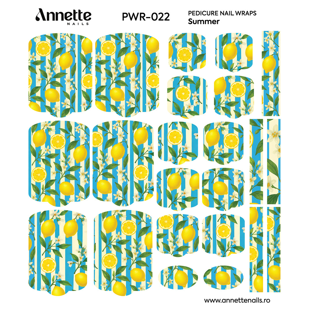 Nail Wraps Pedichiura Summer 22 Annette Nails PWR-022