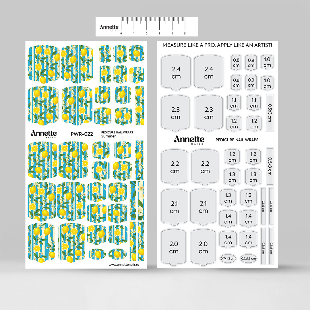 Nail Wraps Pedichiura Summer 22 Annette Nails PWR-022