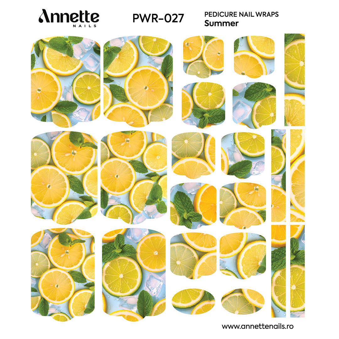 Nail Wraps Pedichiura Summer 27 Annette Nails PWR-027