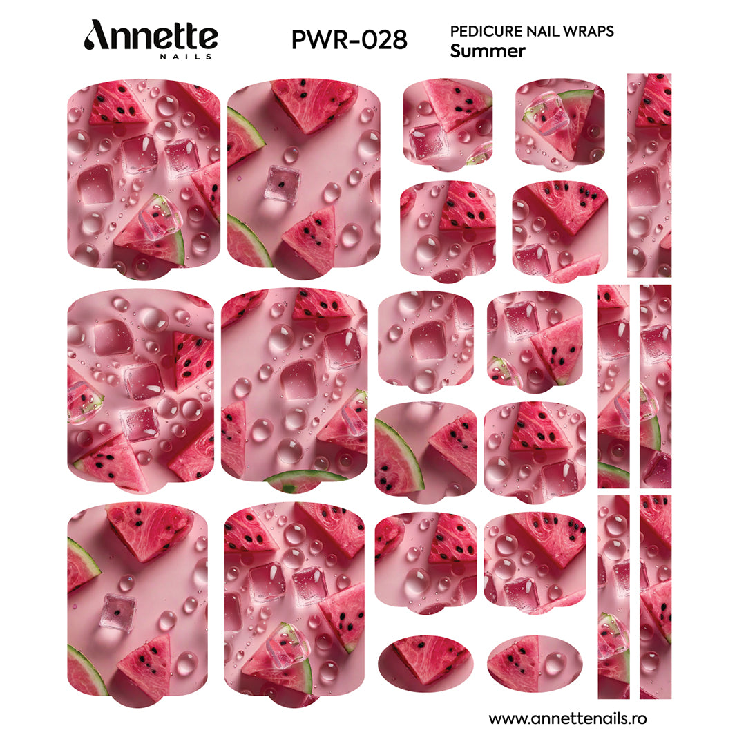Nail Wraps Pedichiura Summer 28 Annette Nails PWR-028