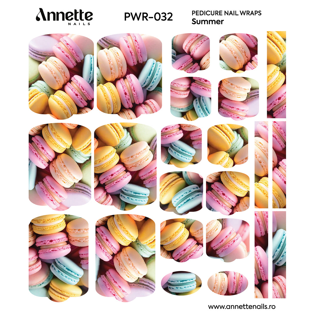 Nail Wraps Pedichiura Summer 32 Annette Nails PWR-032