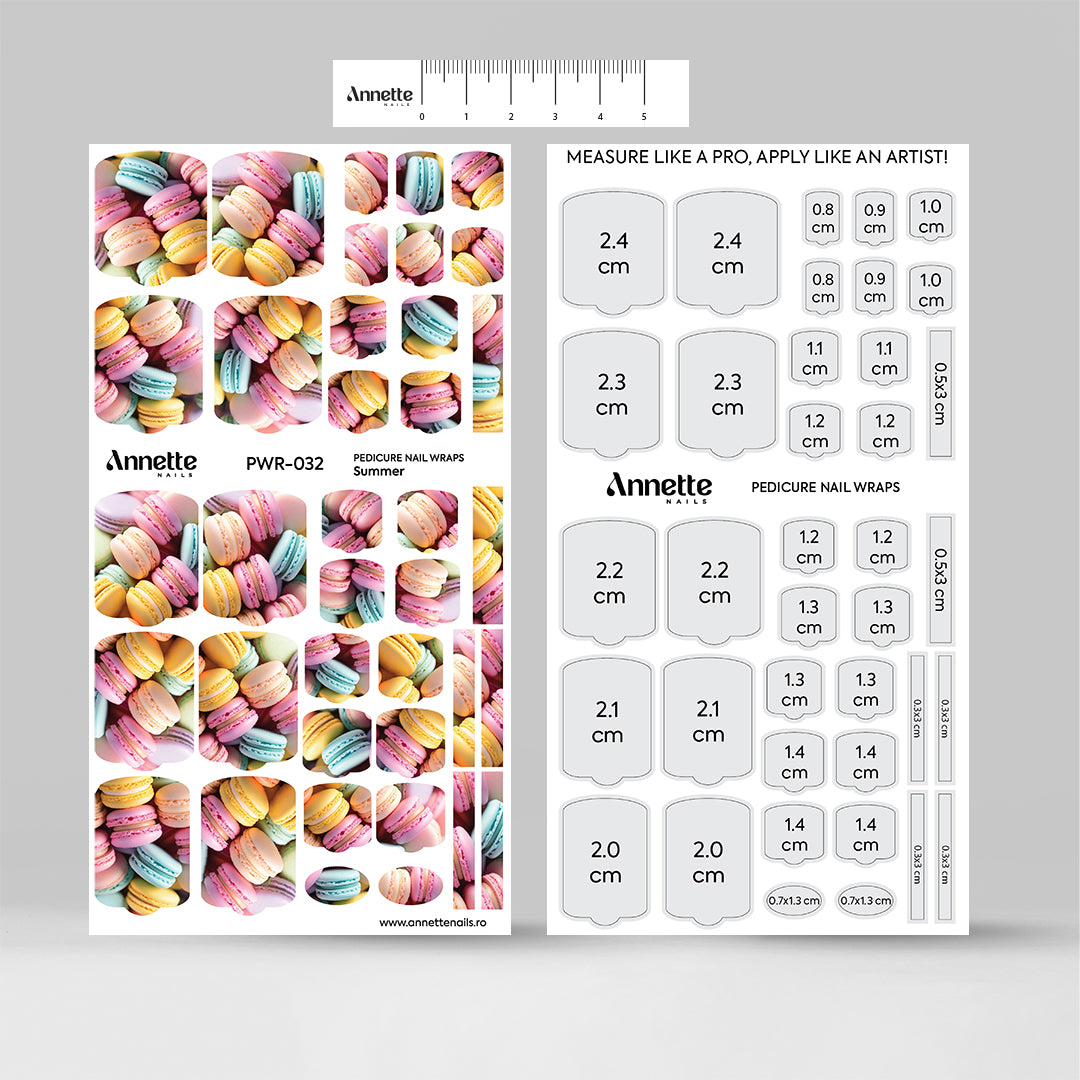 Nail Wraps Pedichiura Summer 32 Annette Nails PWR-032
