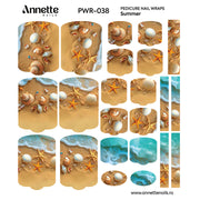 Nail Wraps Pedichiura Summer 38 Annette Nails PWR-038
