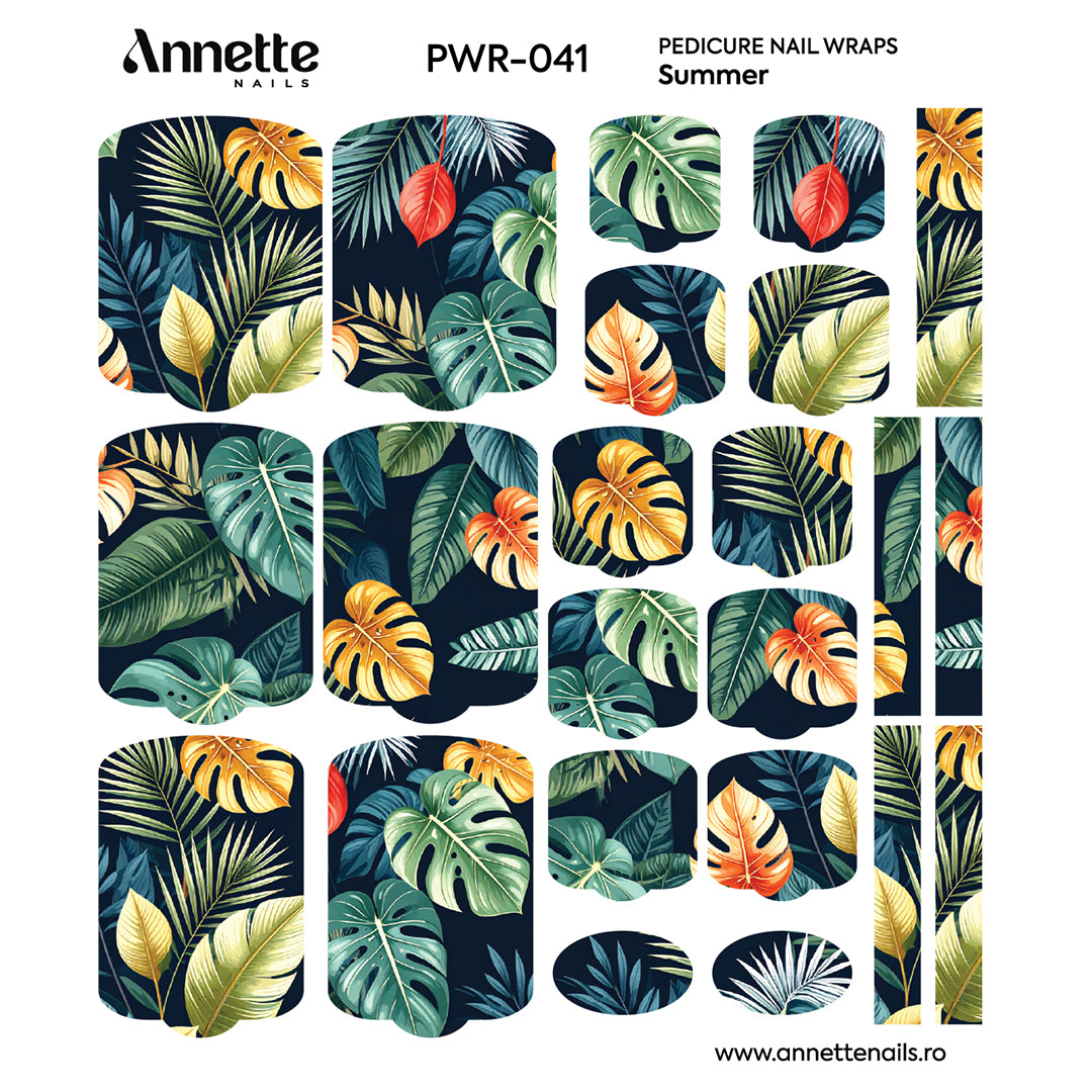 Nail Wraps Pedichiura Summer 41 Annette Nails PWR-041