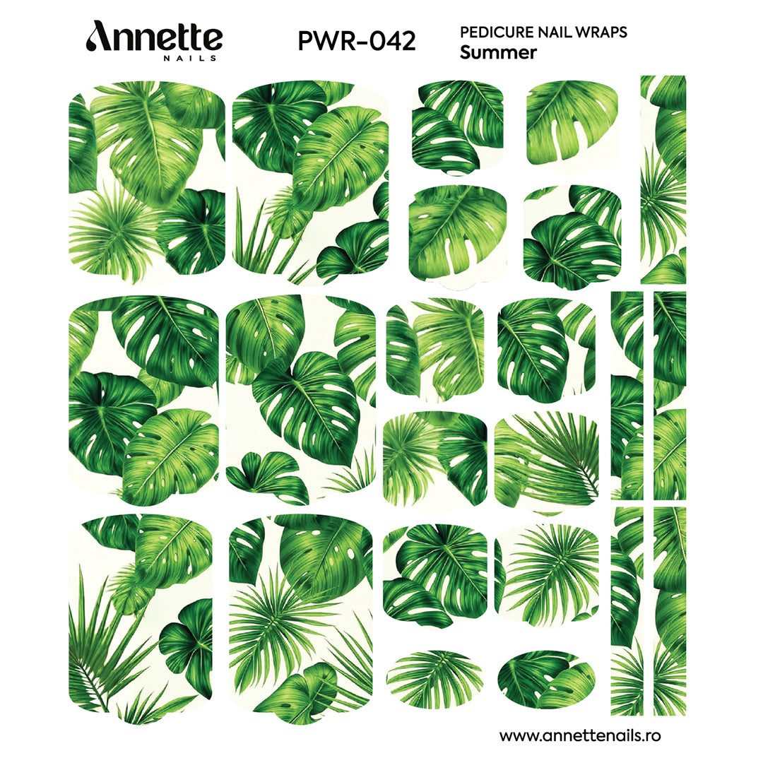 Nail Wraps Pedichiura Summer 42 Annette Nails PWR-042