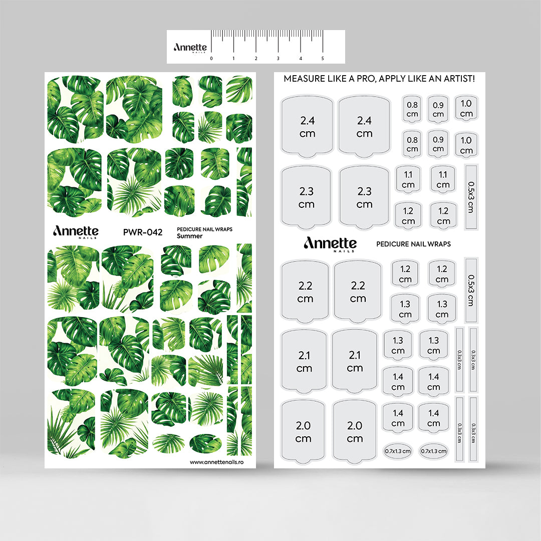 Nail Wraps Pedichiura Summer 42 Annette Nails PWR-042