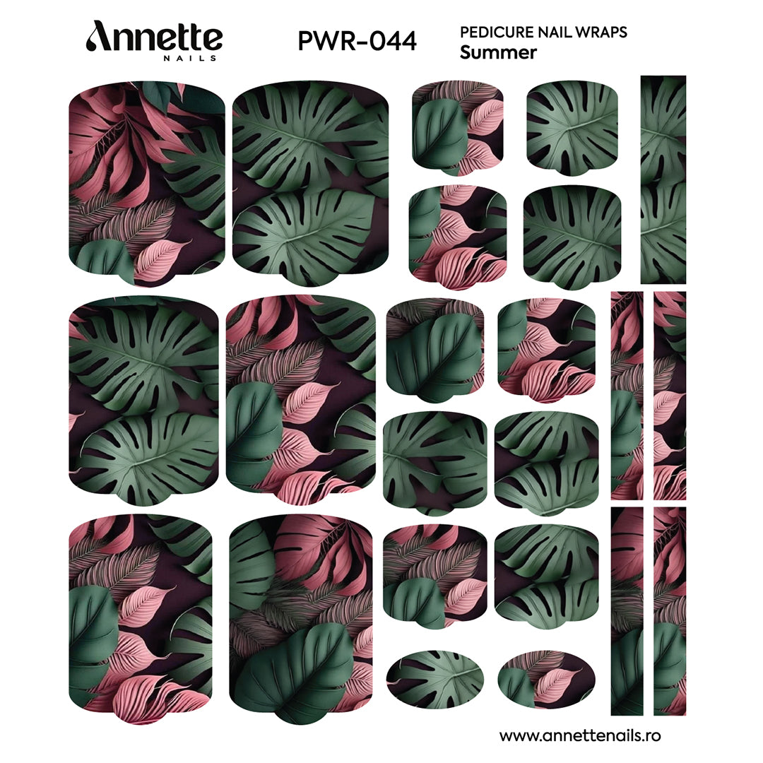 Nail Wraps Pedichiura Summer 44 Annette Nails PWR-044