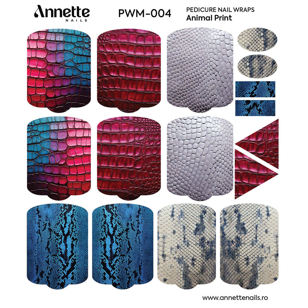 Nail Wraps Pedichiura Max Animal Print 4 Annette Nails PWM-004