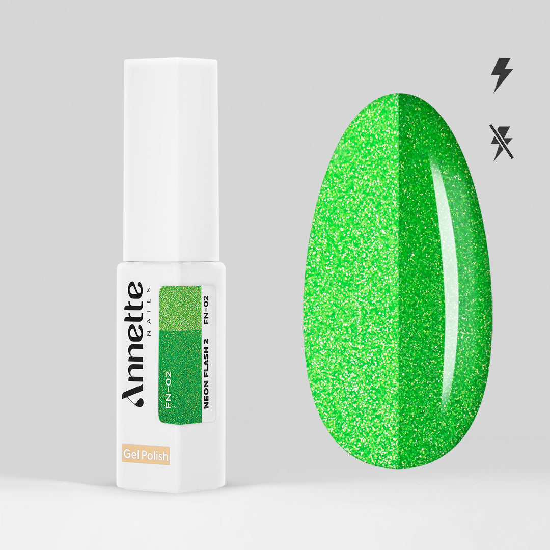 Oja Semipermanenta Neon Flash 2 FN-02 - 8ml Annette Nails