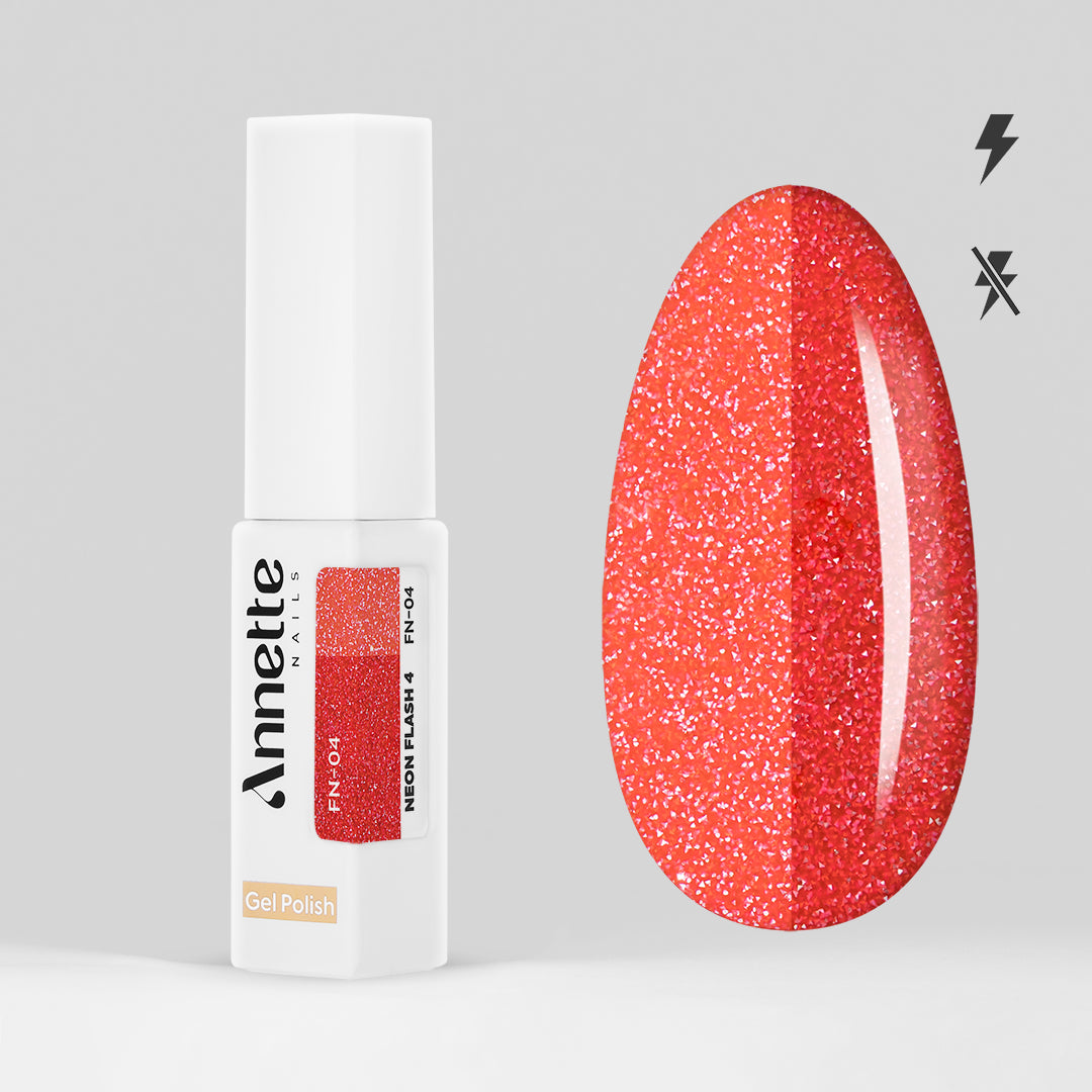 Oja Semipermanenta Neon Flash 4 FN-04 - 8ml Annette Nails