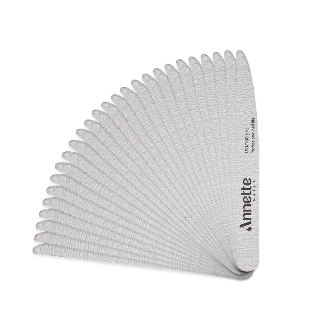 Set Pile Unghii Annette Nails din lemn, 50 buc - Zebra, 100/180 grit