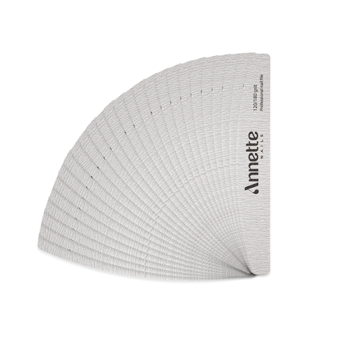 Set Pile Unghii Semiluna Annette Nails, 25 buc - Zebra, 120/180 grit