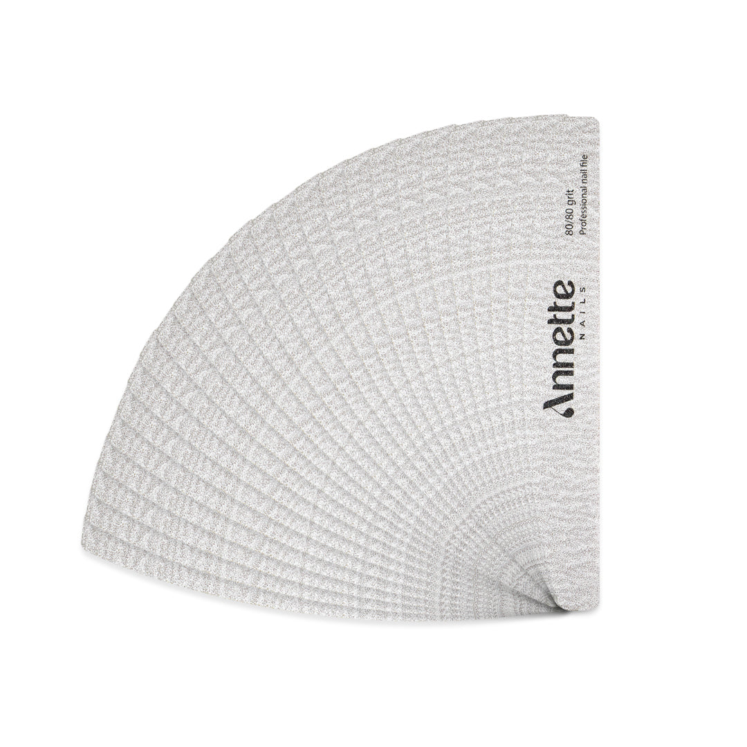 Set Pile Unghii Semiluna Annette Nails, 25 buc - Zebra, 80/80 grit