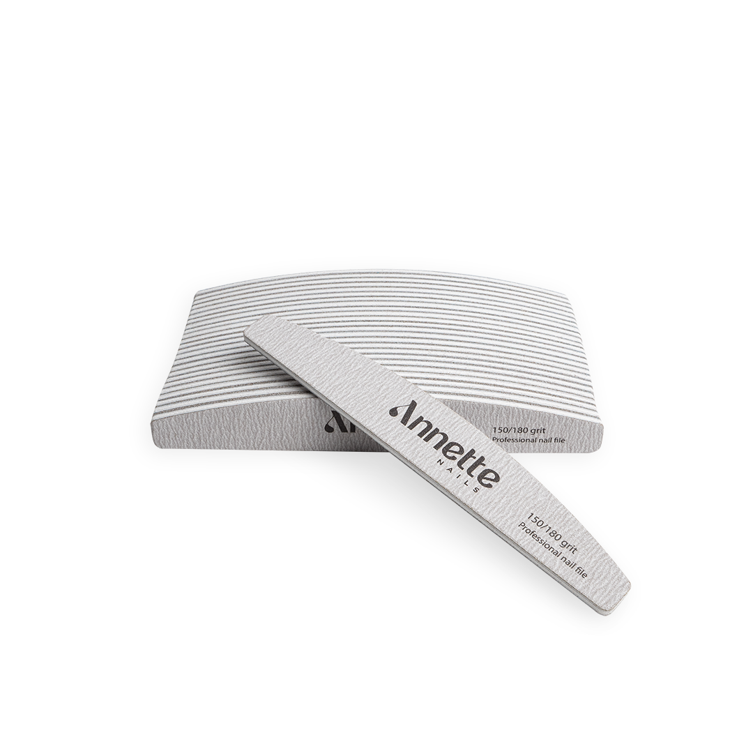 Set Pile Unghii Semiluna Annette Nails, 25 buc - Zebra, 150/180 grit