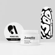 Poke Gel Nail Art Black 02 - 5ml Annette Nails PKG-02
