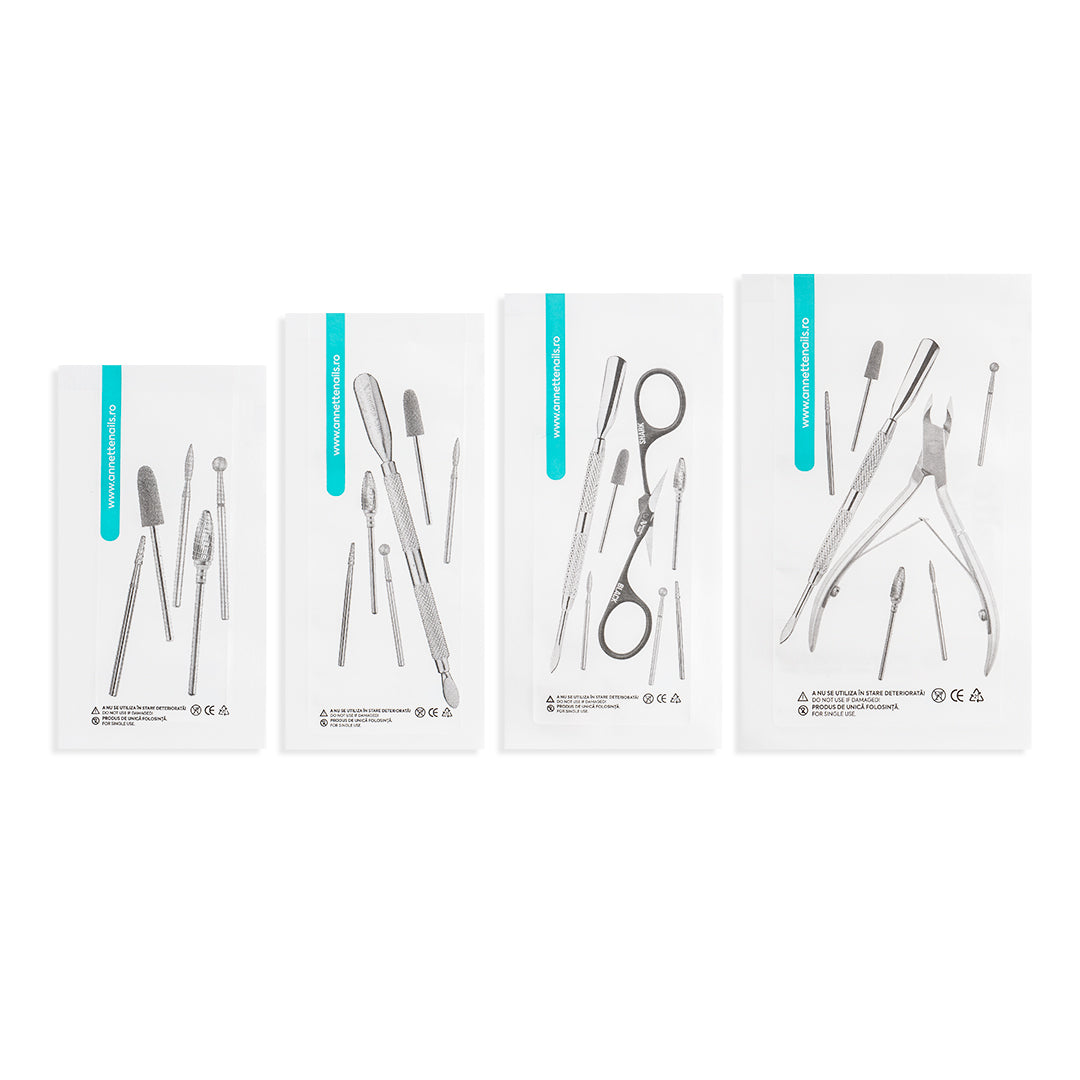 Pungi Sterilizare Pupinel si Autoclav Autosigilante din Hartie 100x200mm - set 100 buc Annette Sterile Pro PSA-01-100/200