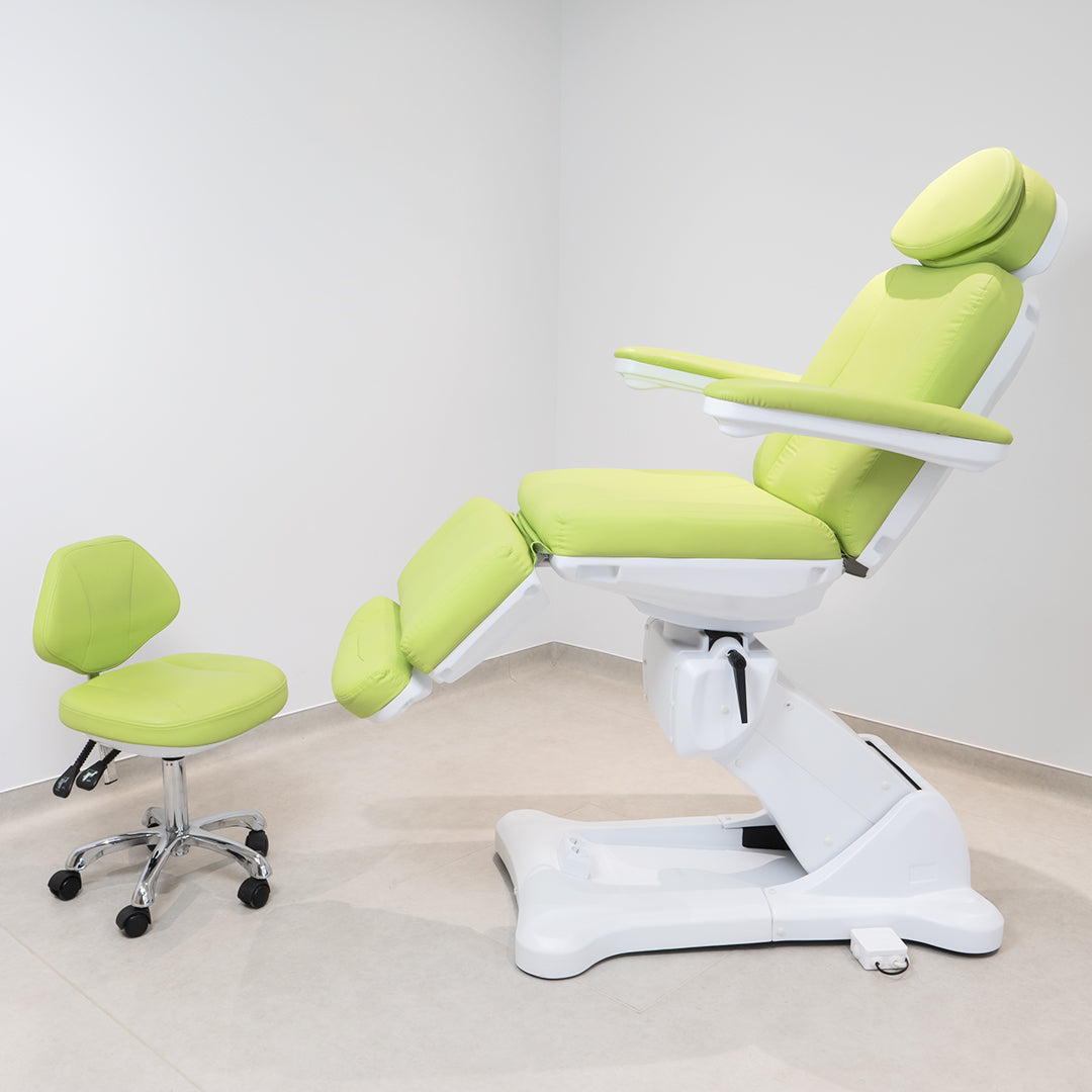 Pat Cosmetica Electric 4 Motoare + Scaun Hidraulic Tehnician - Verde Lime