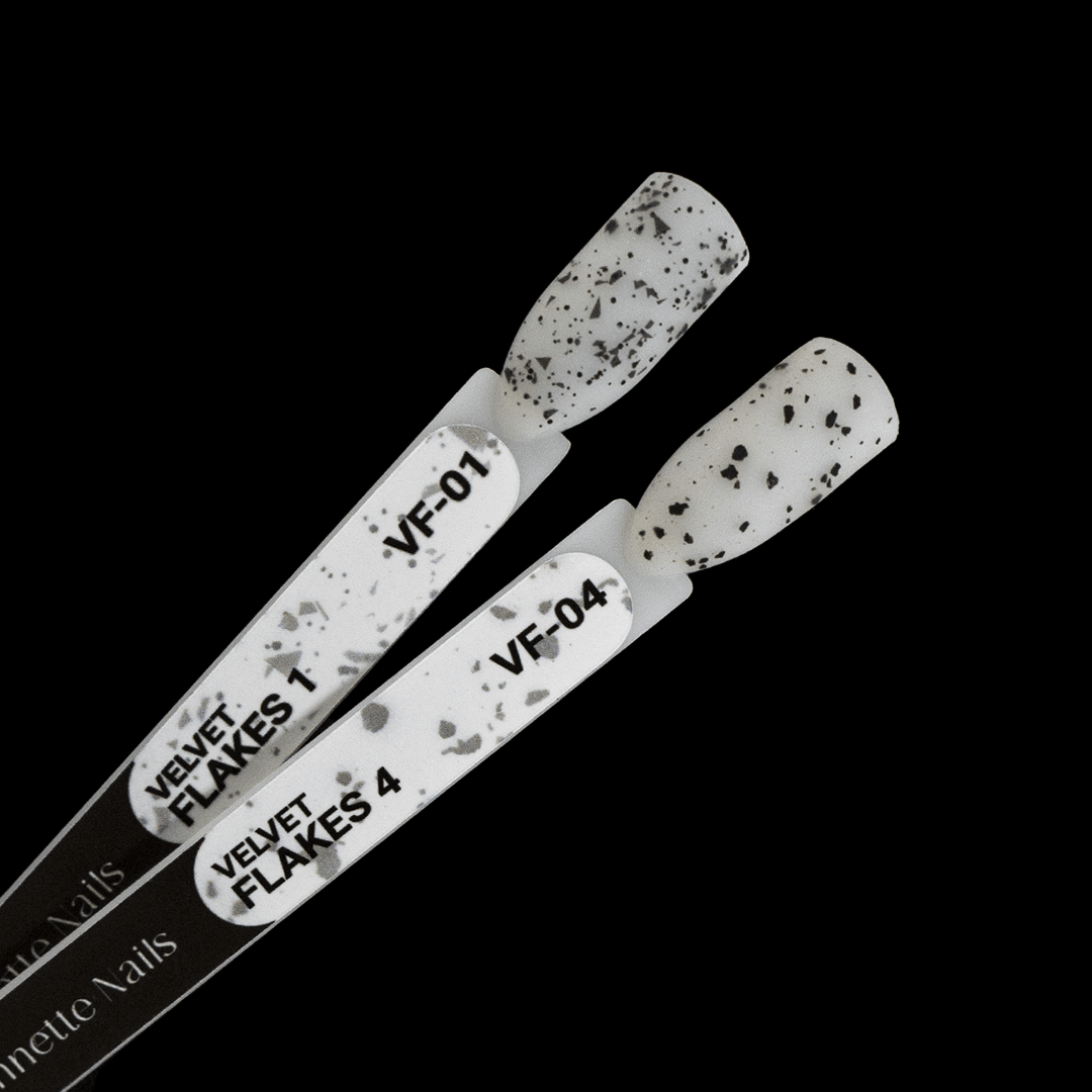 Top Coat AnnetteNails Velvet black flakes 4 VF-04 - 12ml