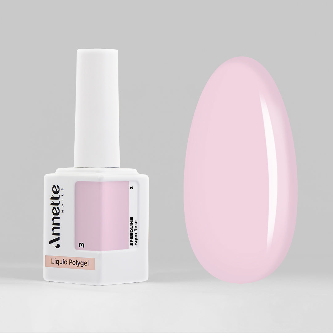 Polygel Lichid Speedline Aqua Rose 3 - 12ml Annette Nails LP-03