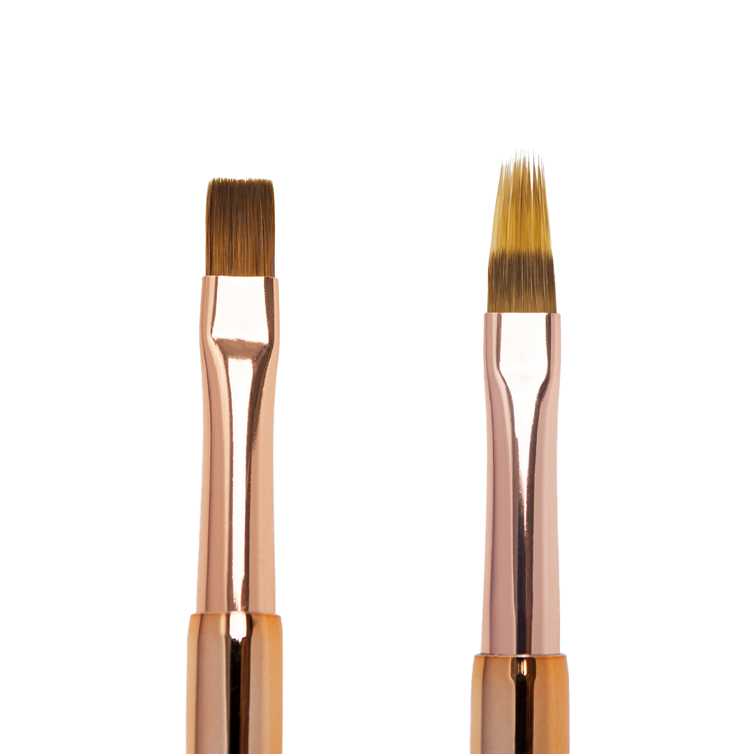 Pensulă dublă manichiură gel Annette Nails: Ombre și Dreaptă